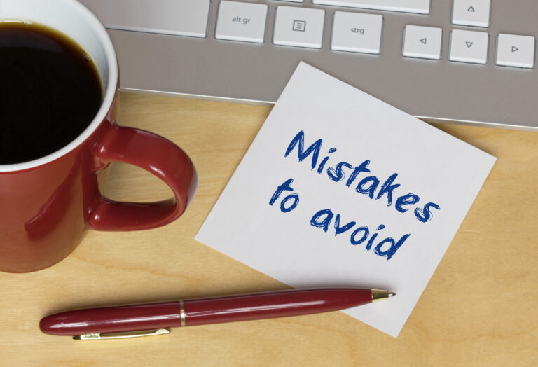 mistakes to avoid